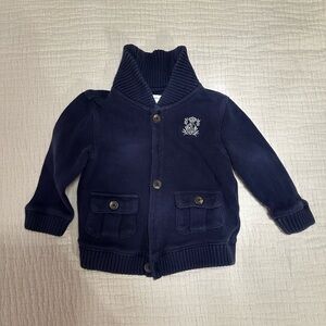 ralph lauren toddler vintage blue knit sweater